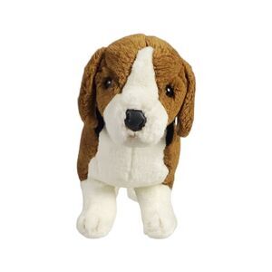 Vintage Douglas Beagle Plush Brown Black Standing Posable Legs Realistic Korea